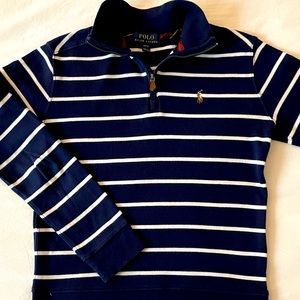 Ralph Lauren Boys’ Quarter-Zip Pullover - Size M